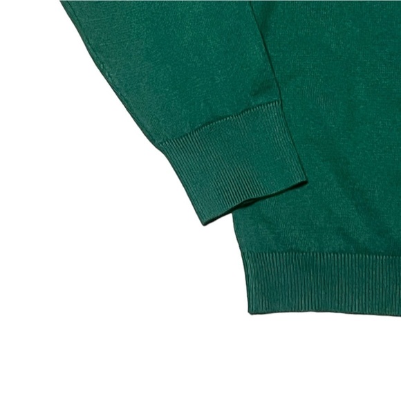 Eloquii green long sleeve turtle neck sweater with front cut out detail - Picture 5 of 9